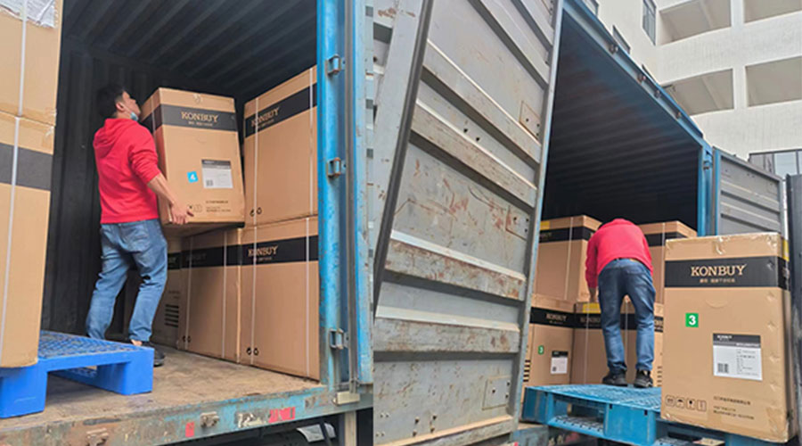 整裝待發(fā)！客戶50臺(tái)衣物烘干機(jī)裝柜完畢