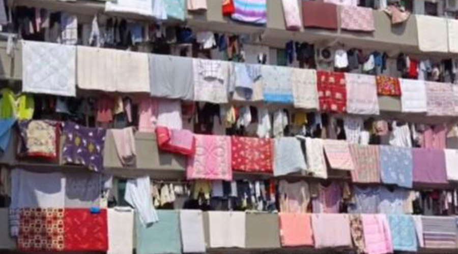 學(xué)?，F(xiàn)曬被大場(chǎng)面！滾筒衣服烘干機(jī)即烘即干大件棉被 便捷好用