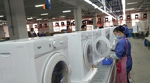 年底繁忙！金環(huán)電器全力保障英國Argos客戶滾筒干衣機生產(chǎn)